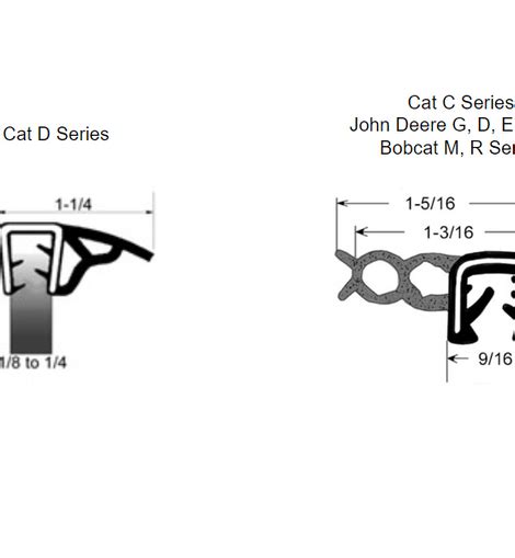 cat skid steer door seal|223.